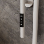 Полотенцесушитель дизайнерский электрический BAU Wall Clip White 120х30, белый матовый