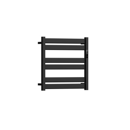 Полотенцесушитель дизайнерский электрический BAU Elite Black 53х52, подключение справа, черный матовый